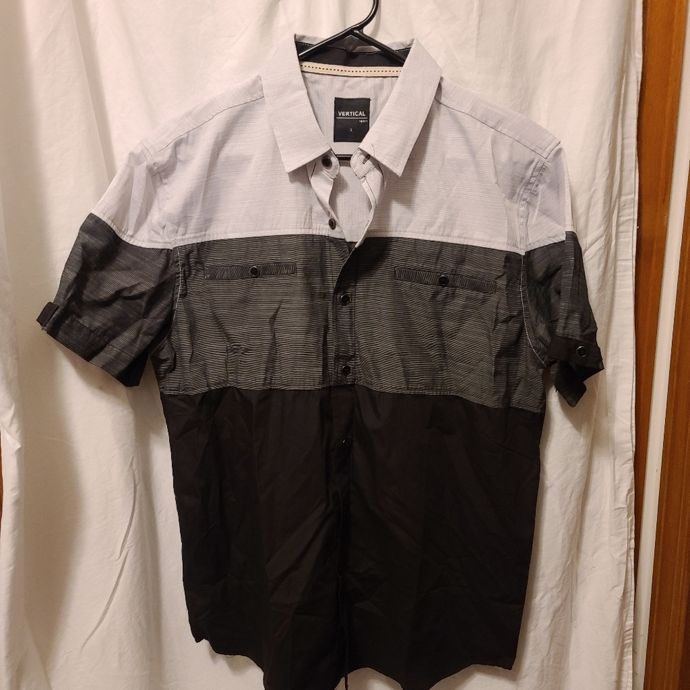 3 tone button down